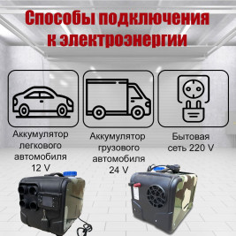 Переносной автономный дизельный отопитель /сухой фен 8кВт